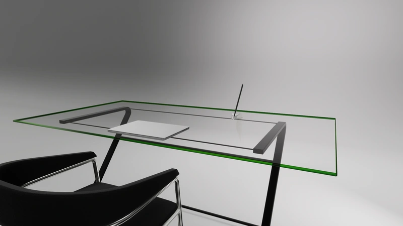 05 / In context · desk rendering