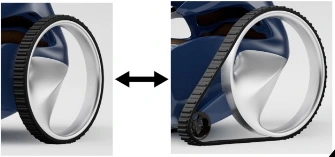Track / wheel configuration study